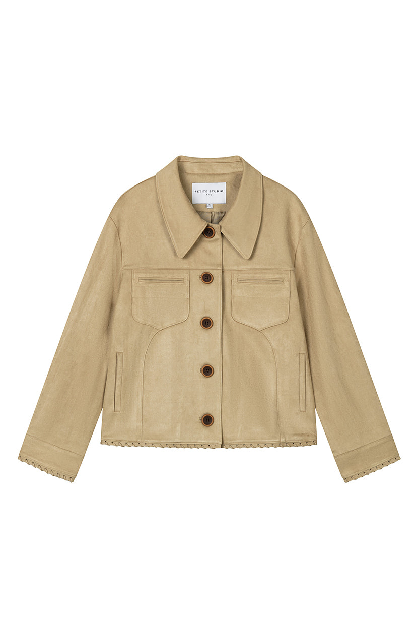 Chiara Suede Jacket - Camel