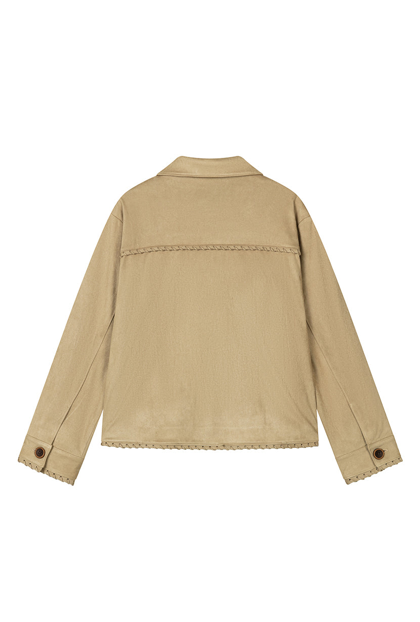 Chiara Suede Jacket - Camel