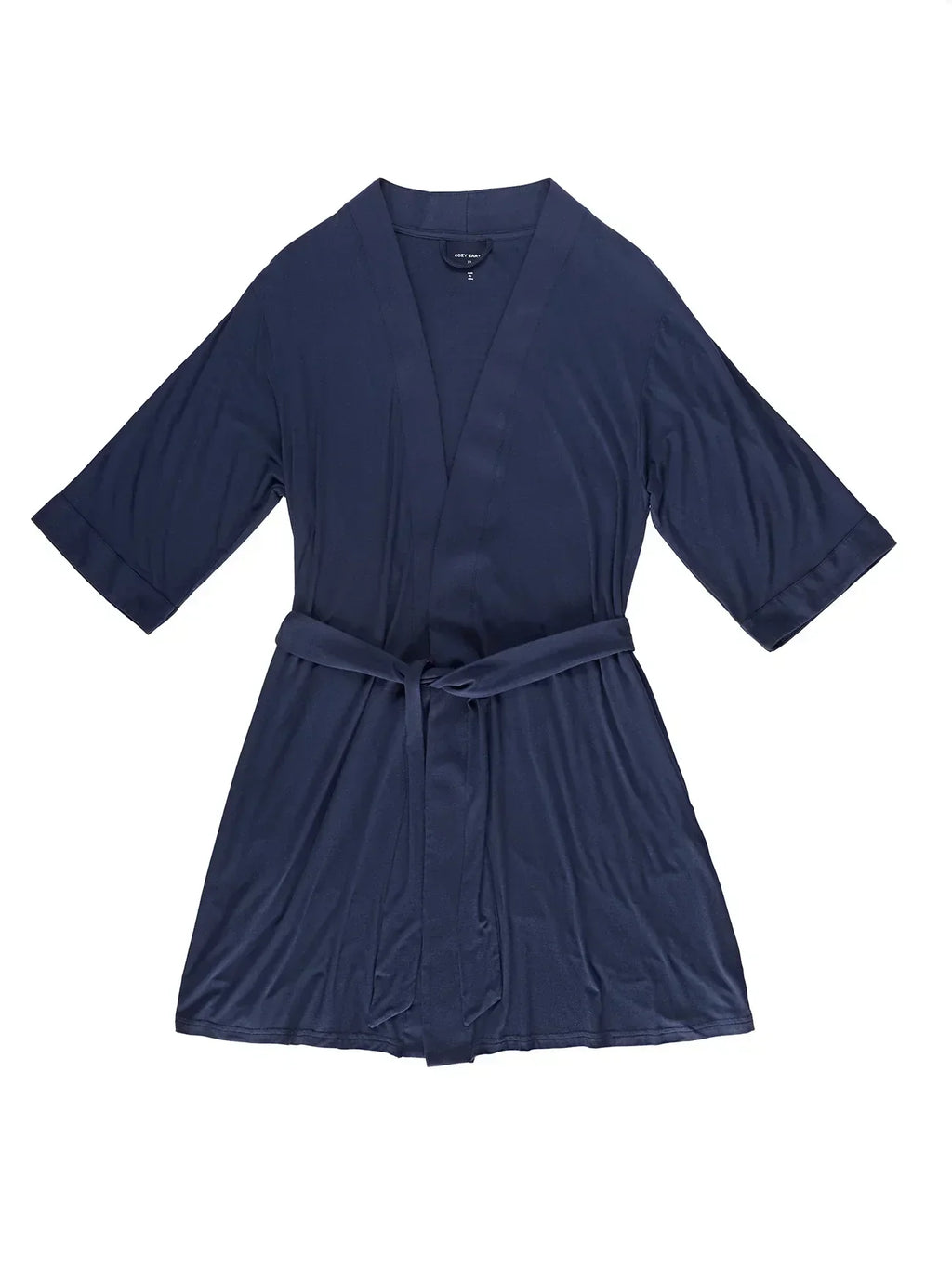 Women's Bamboo Stretch-Knit Kimono Robe