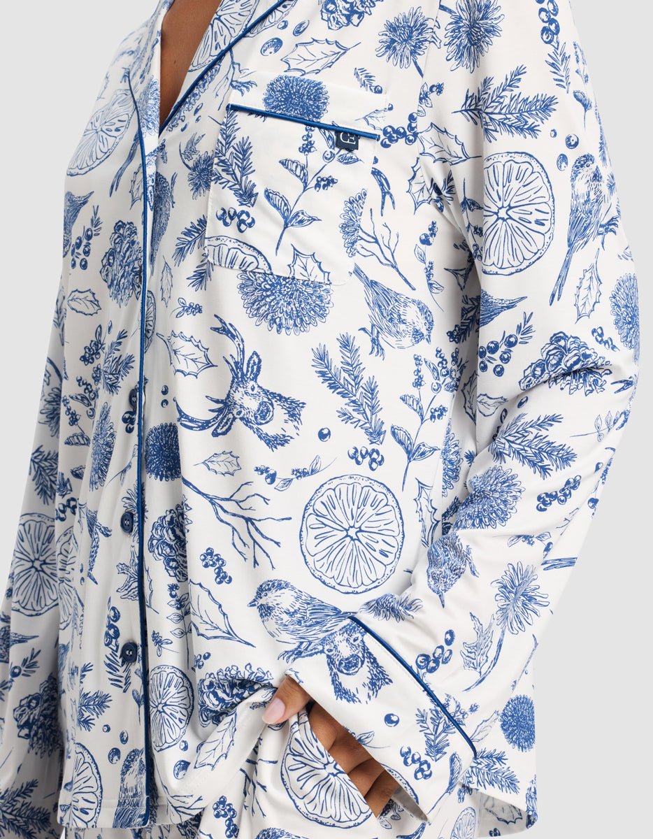 Women's Bamboo Stretch-Knit Long Sleeve Pajama Top