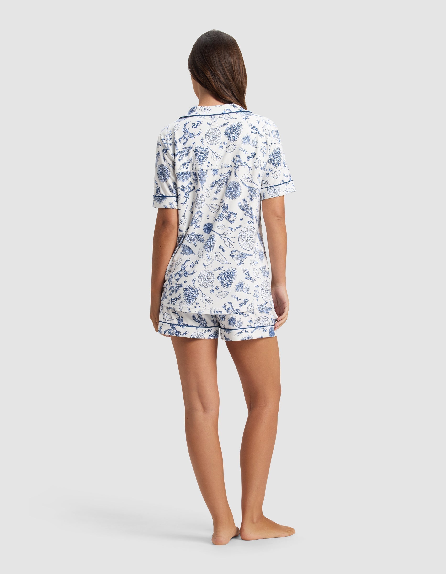 Women's Bamboo Stretch-Knit Short Sleeve Pajama Set