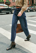 Bentley Straight Cropped Jeans - Dark Indigo