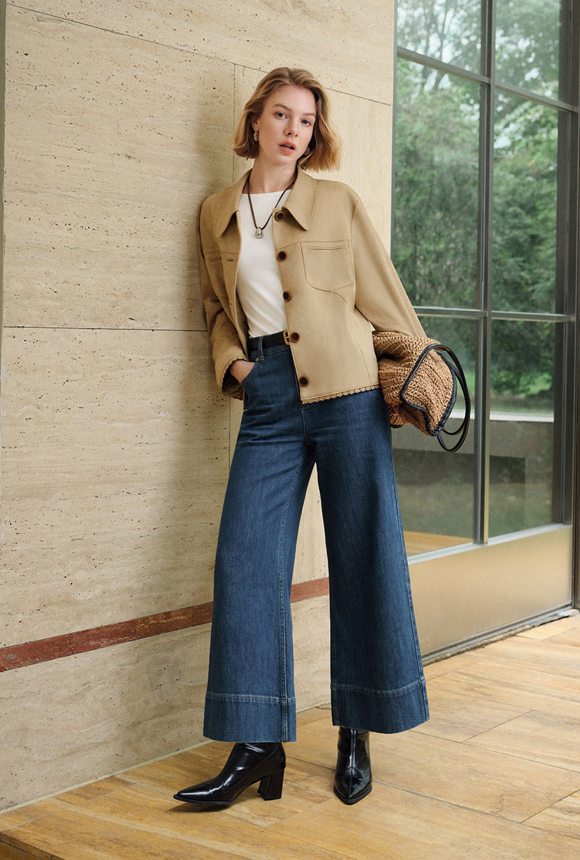 Chiara Suede Jacket - Camel