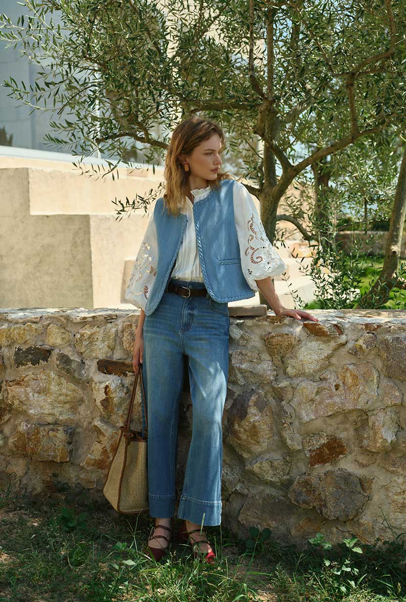 Dexter Denim Vest - Blue