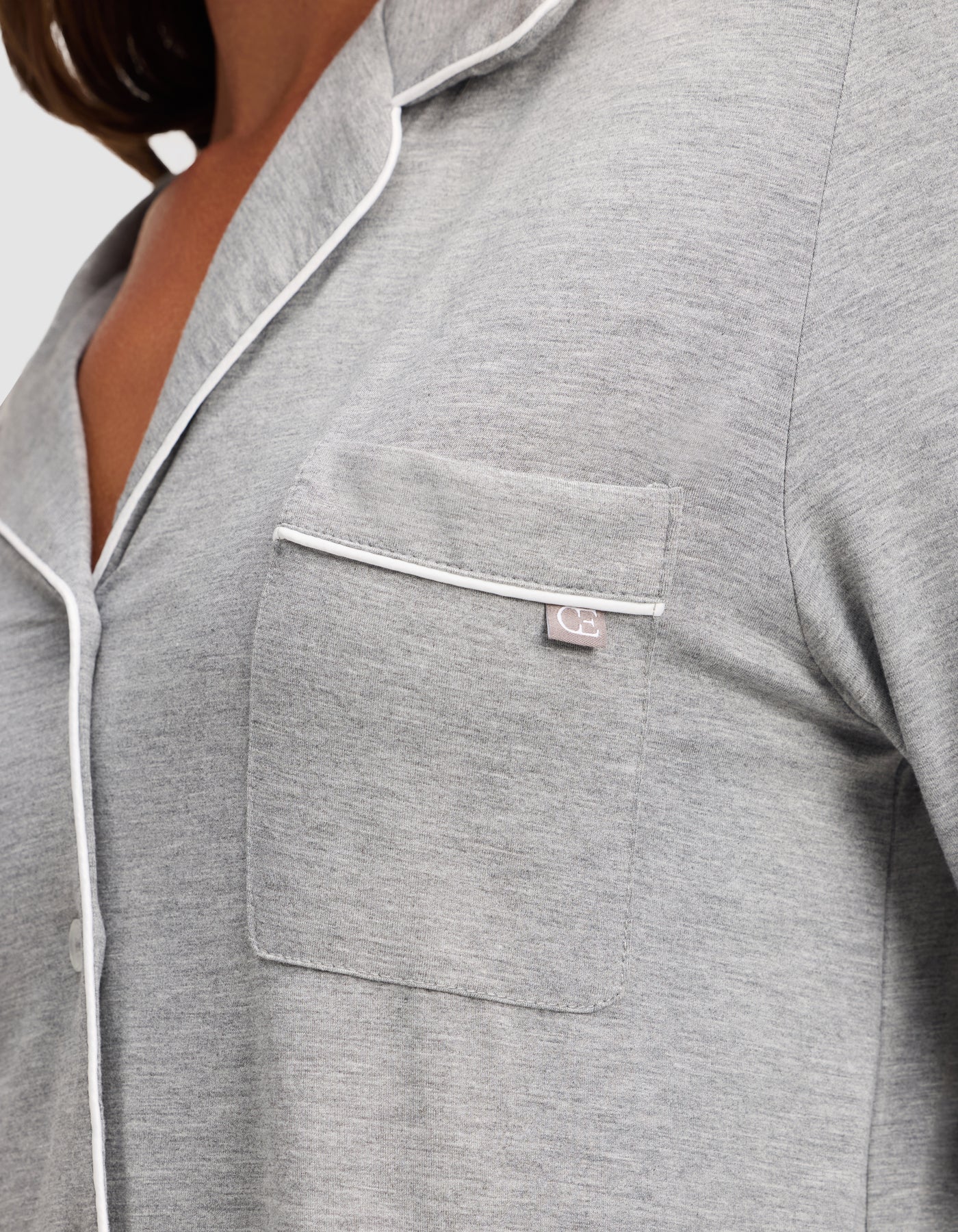 Women's Bamboo Stretch-Knit Long Sleeve Pajama Top