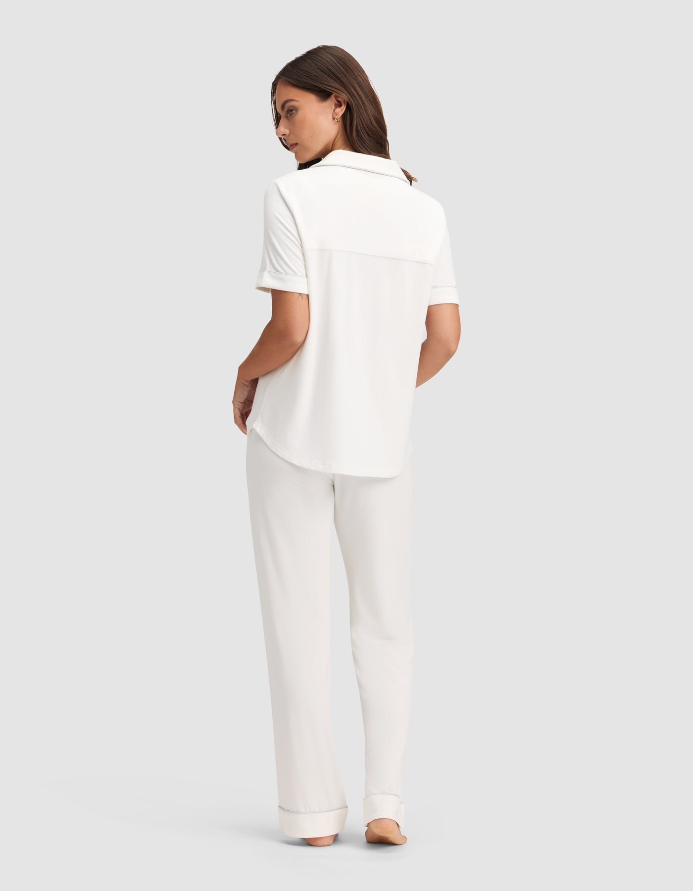 Women's Bamboo Stretch-Knit Short Sleeve & Pant Pajama Set