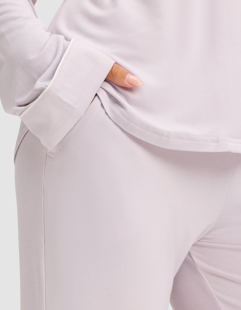 Women's Bamboo Stretch-Knit Long Sleeve Pajama Set