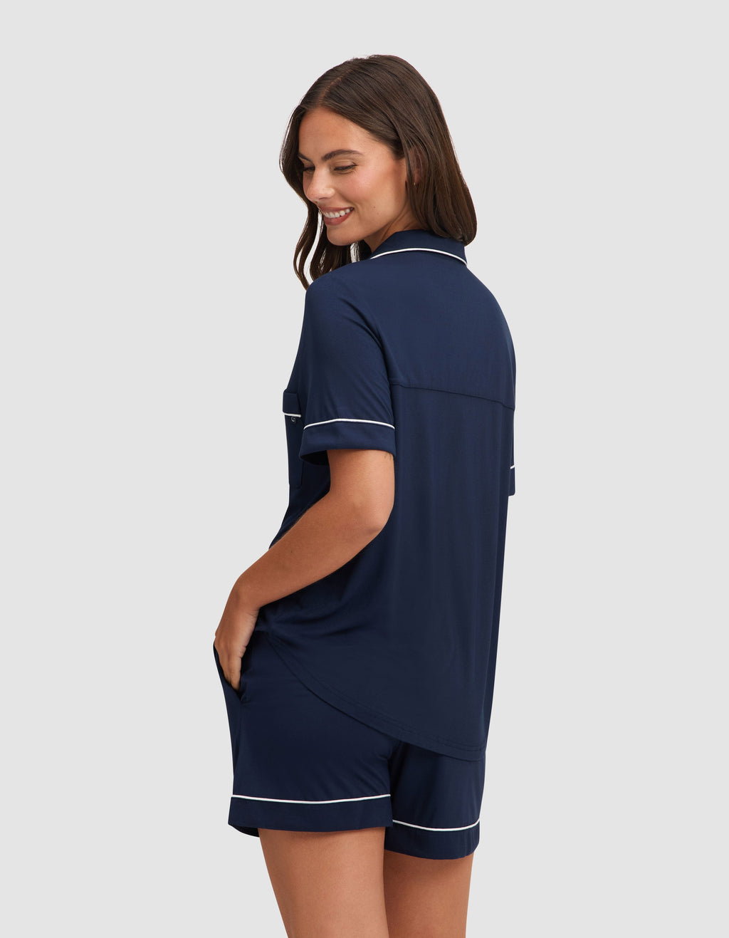 Women's Bamboo Stretch-Knit Short Sleeve Pajama Set