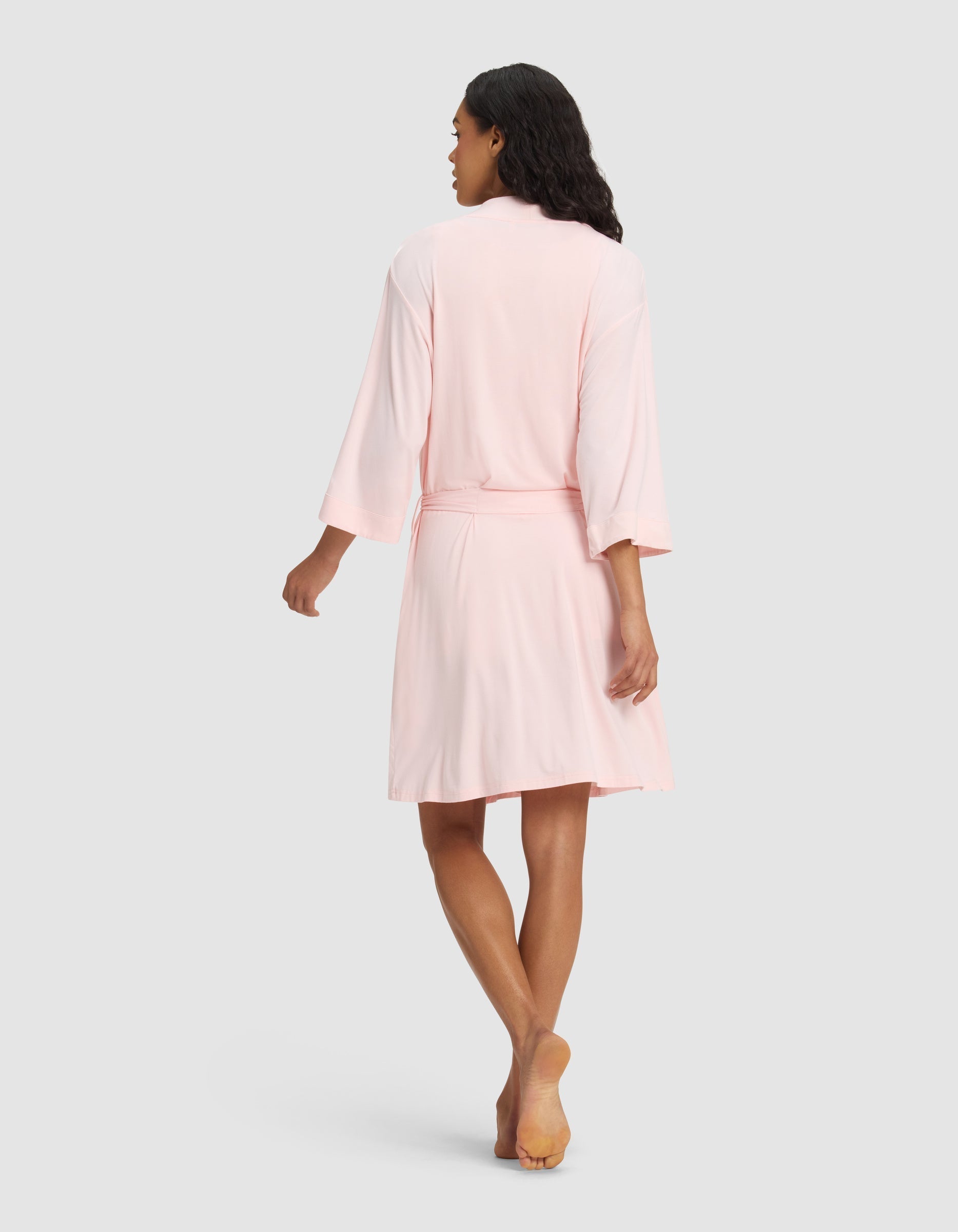 Women's Bamboo Stretch-Knit Kimono Robe