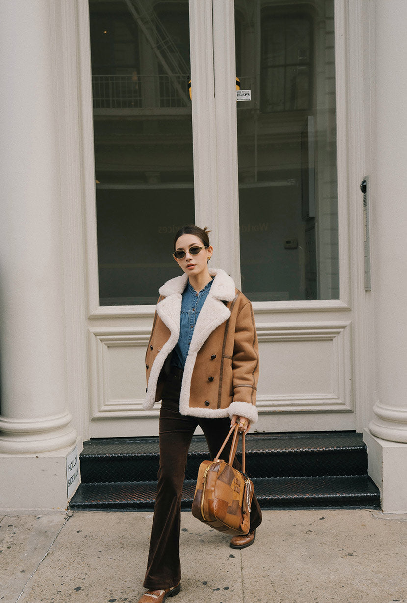 Cody Corduroy Flared Pants - Brown