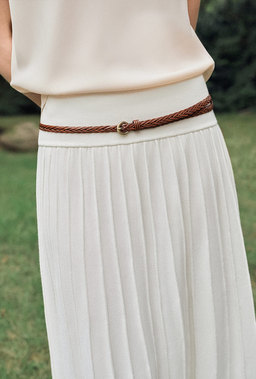 Czar Bamboo Knit Skirt - Ivory