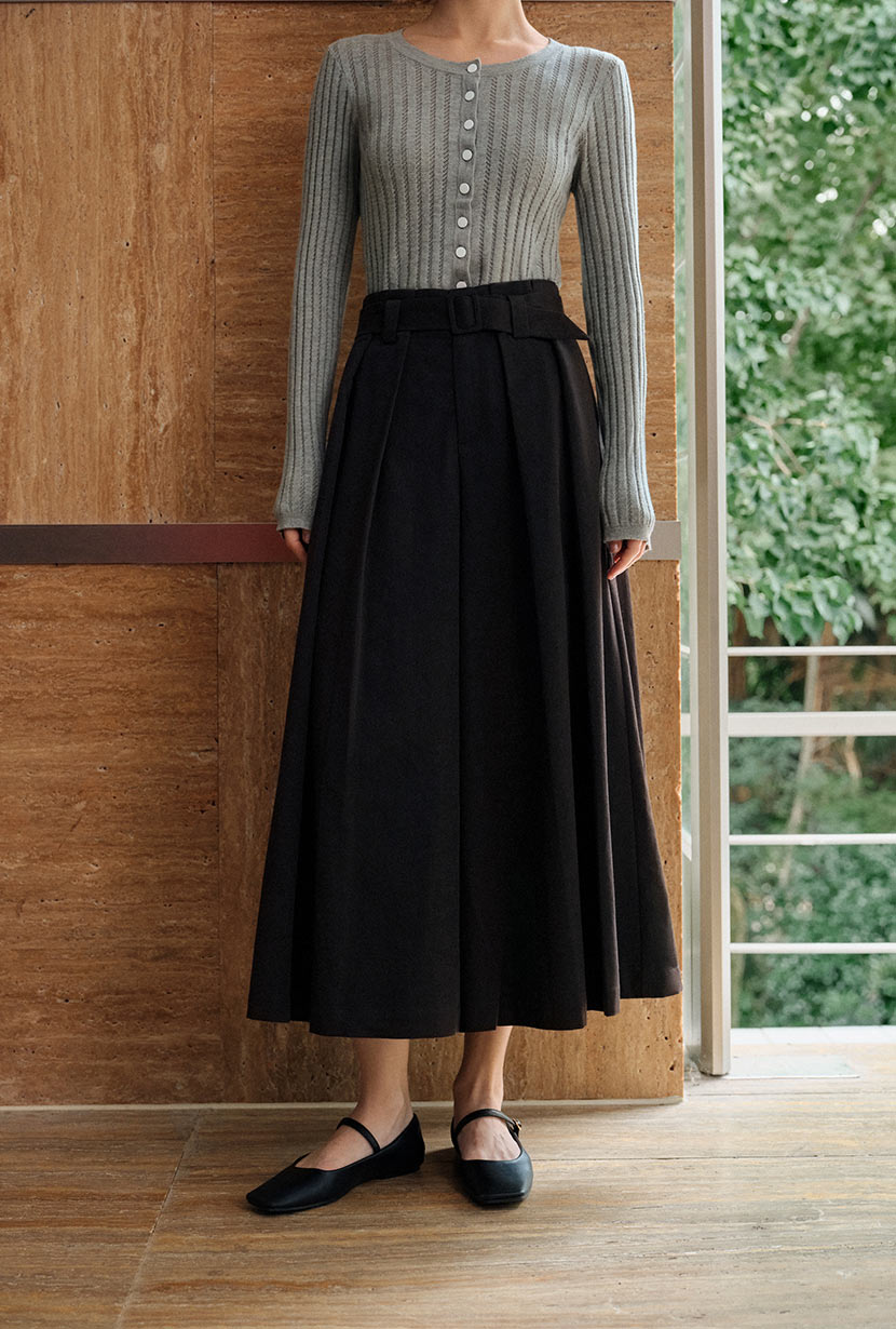 Darby Wide-Leg Cotton Pants - Black
