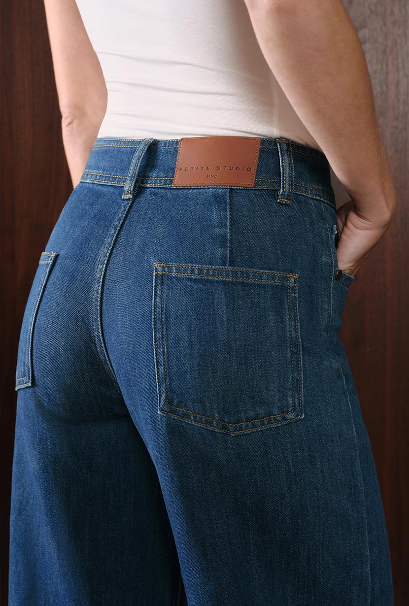 Esme High-Rise Wide-Leg Cropped Jeans - Vintage Indigo