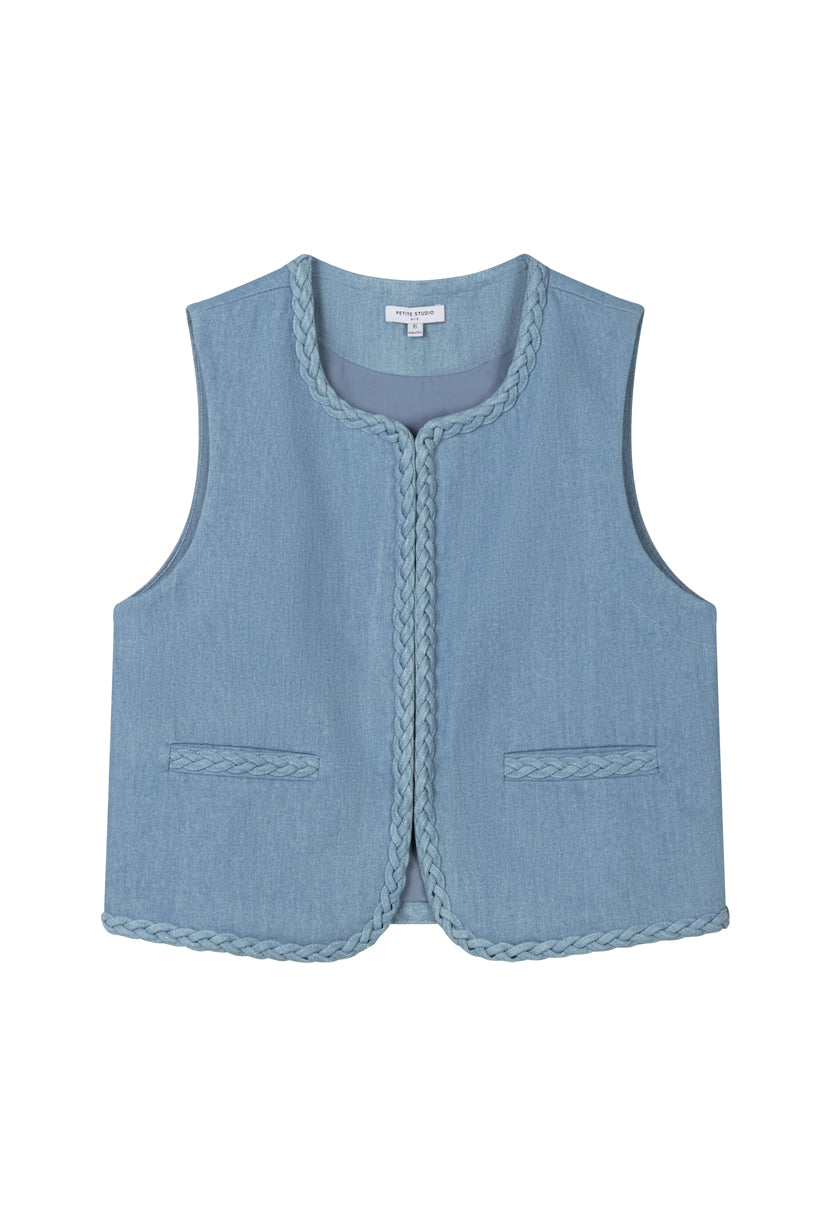 Dexter Denim Vest - Blue