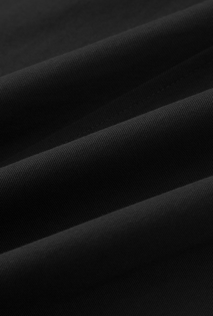 Darby Wide-Leg Cotton Pants - Black