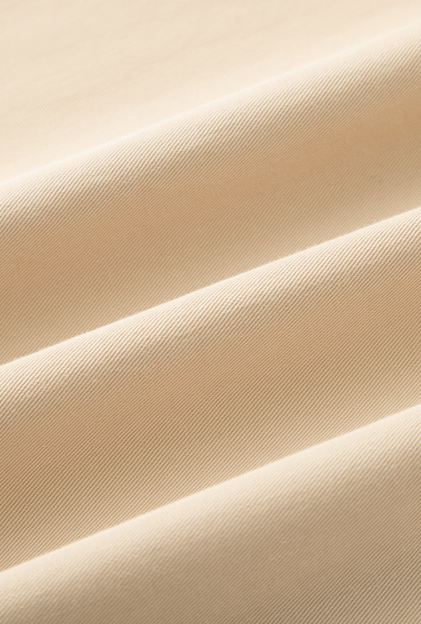 Darby Wide-Leg Cotton Pants - Khaki