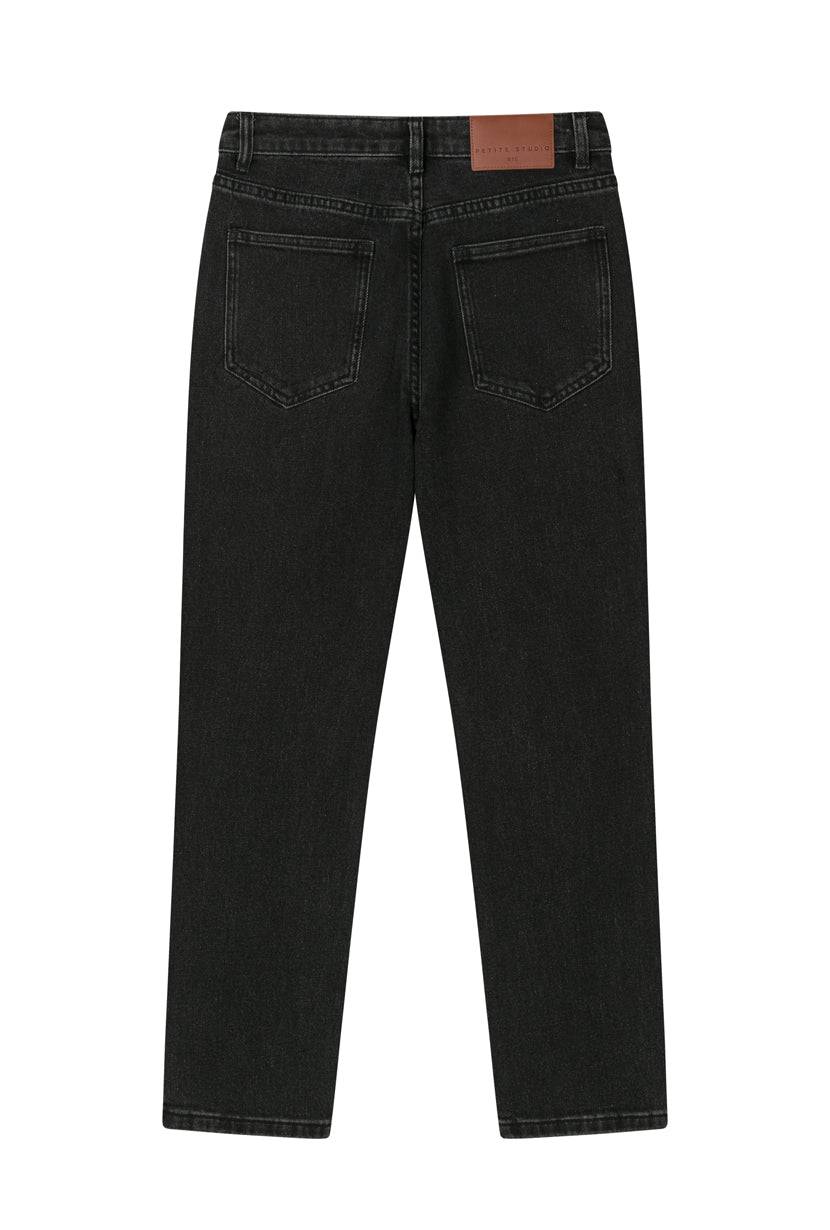 Enid High-Rise Slim Ankle Jeans - Black