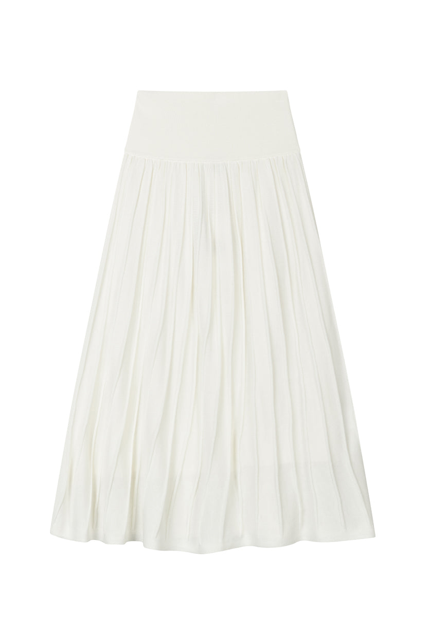 Czar Bamboo Knit Skirt - Ivory