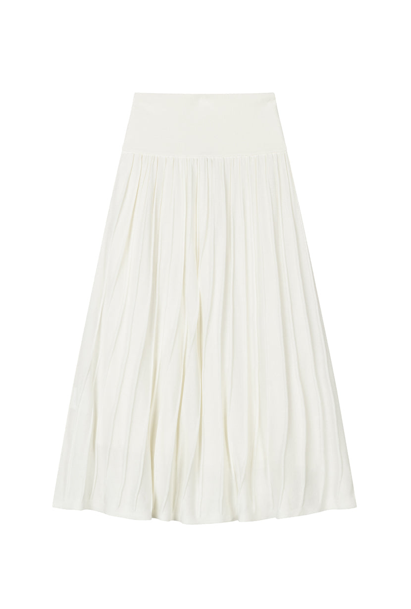 Czar Bamboo Knit Skirt - Ivory