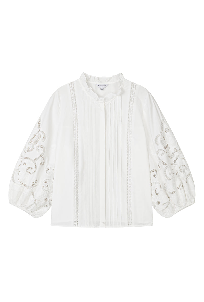 Chandler Cotton Blouse - Ivory