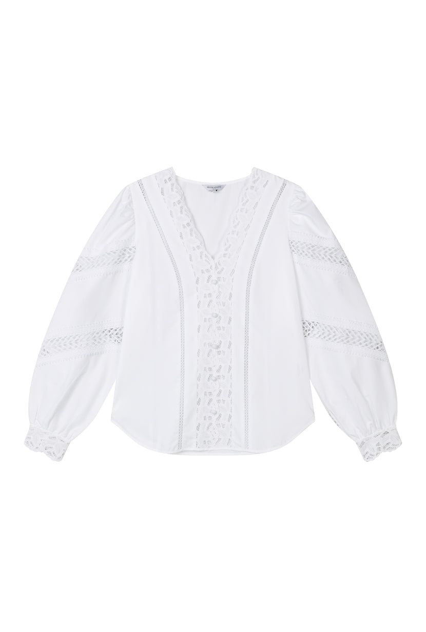 Drew Cotton Blouse - Ivory