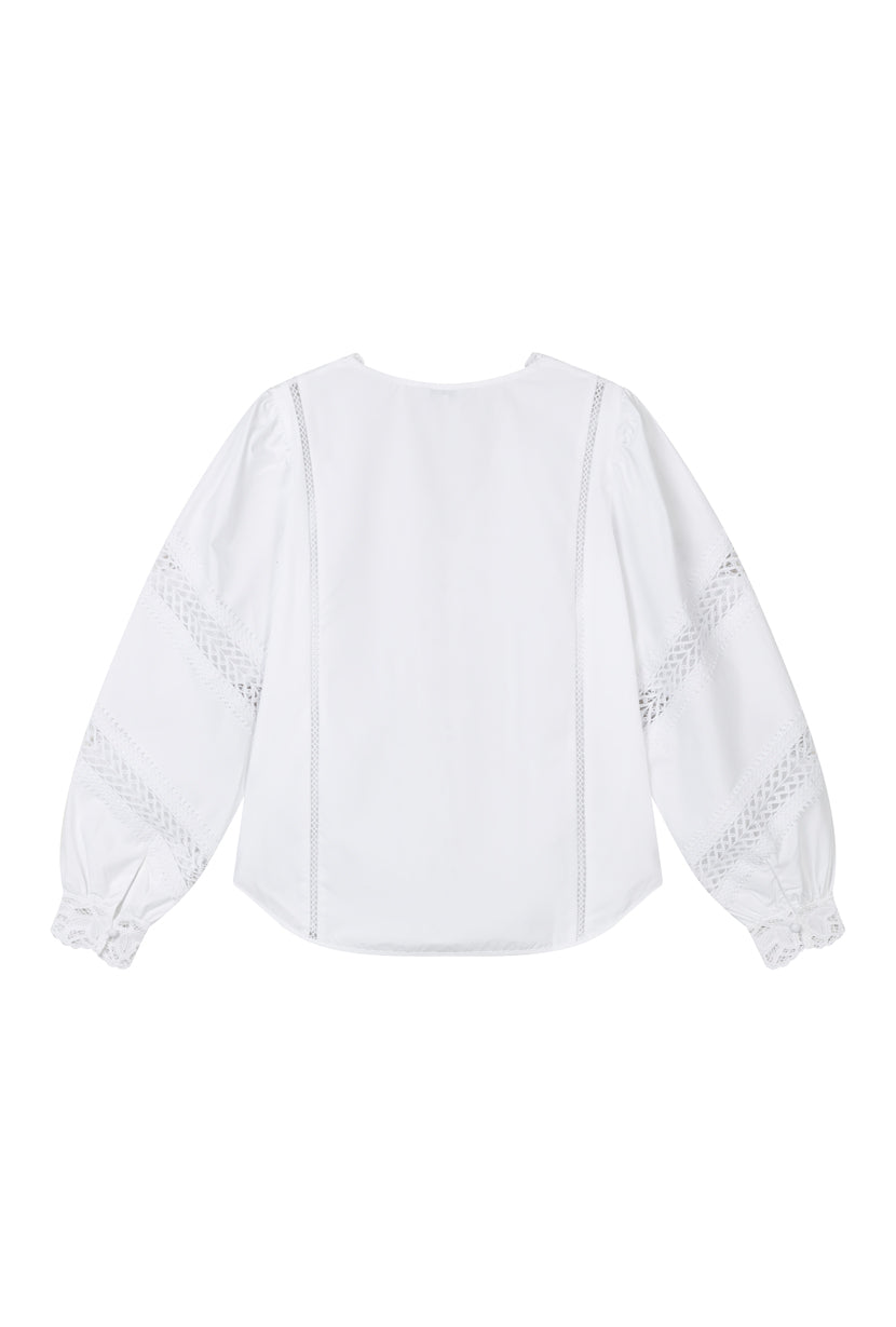 Drew Cotton Blouse - Ivory