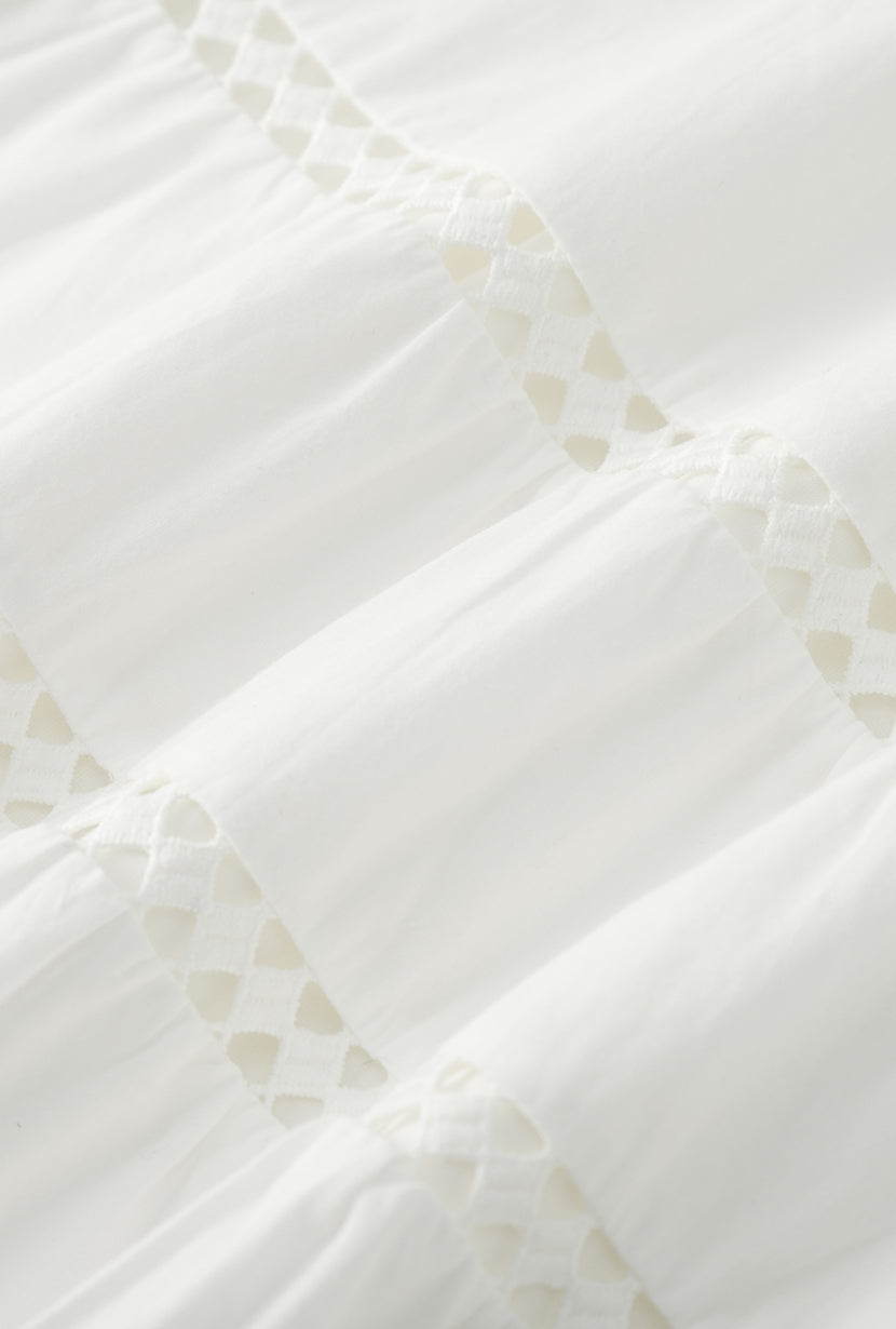 Calista Cotton Dress - White