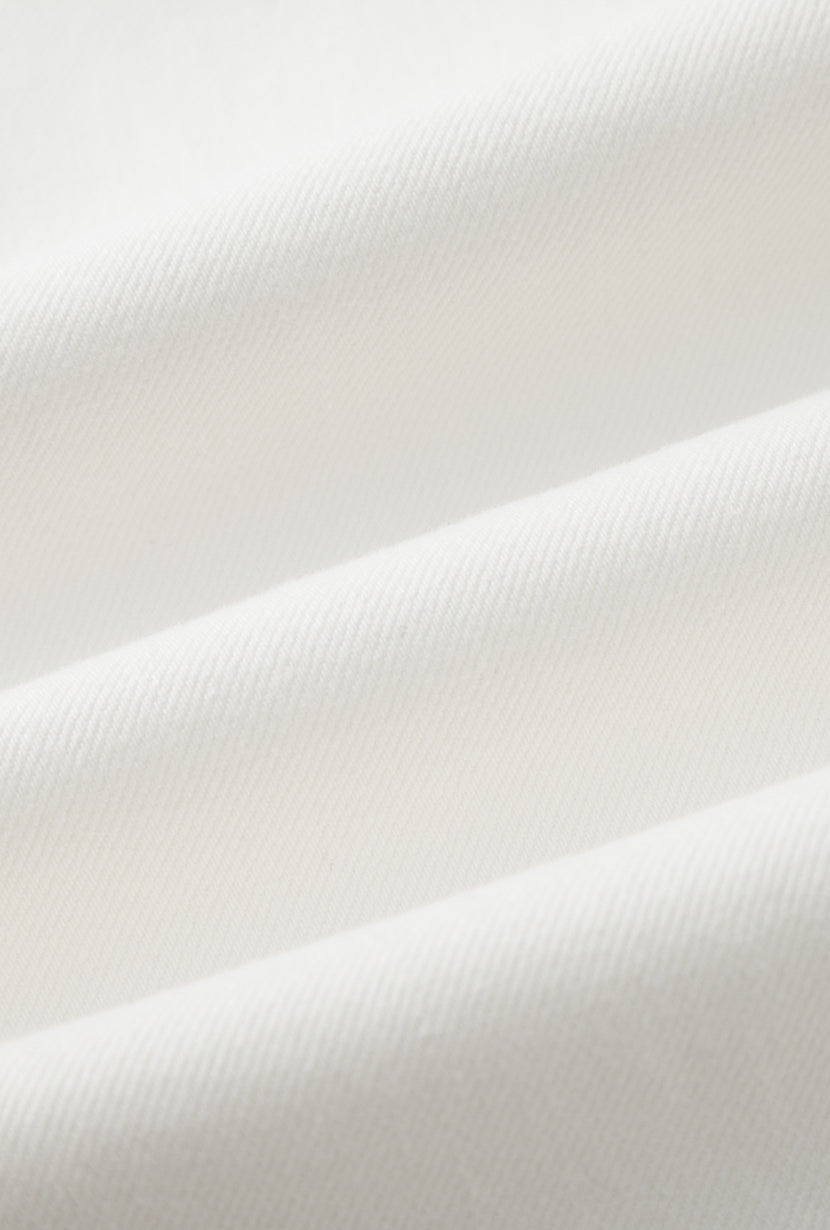 Evie Mid-Rise Barrel Jeans - White